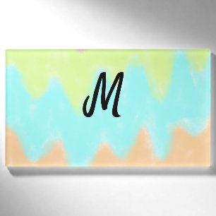 simple minimal monogram logo personalised baking t name tag