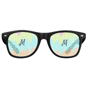 simple minimal monogram logo personalised baking t retro sunglasses