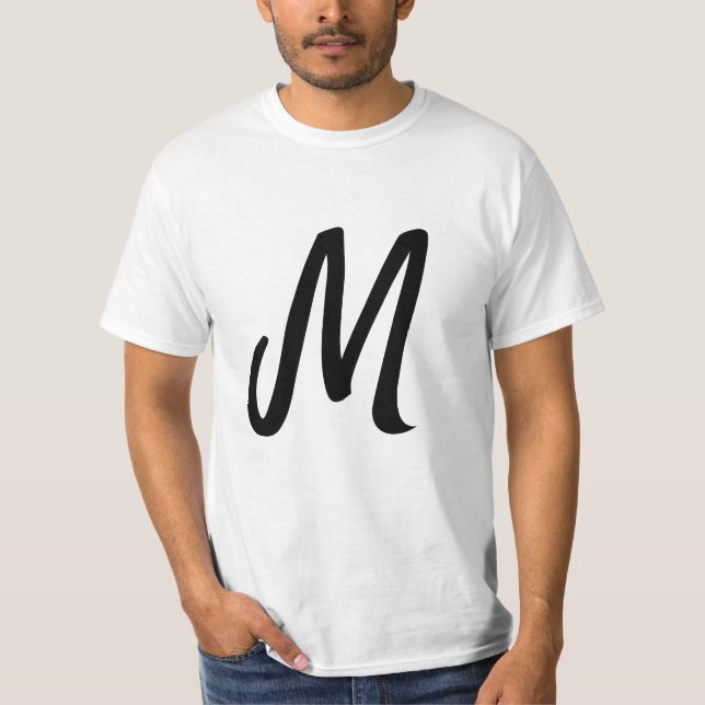 simple minimal monogram logo personalised baking   T-Shirt (Front)