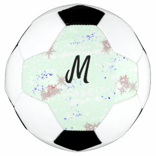 simple minimal monogram logo personalised baking t soccer ball