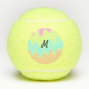 simple minimal monogram logo personalised baking t tennis balls