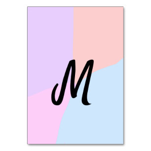 simple minimal monogram logo personalised baking table number