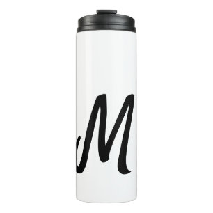 simple minimal monogram logo personalised baking   thermal tumbler