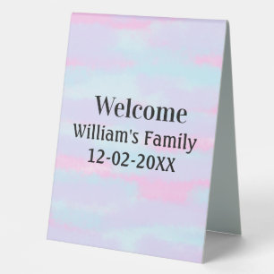 simple minimal monogram logo personalised welcome