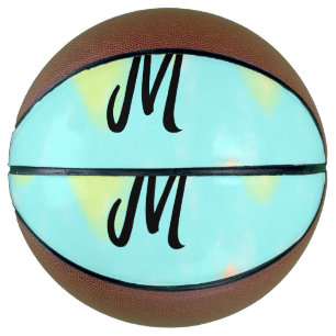 simple minimal monogram logo personalized baking t basketball
