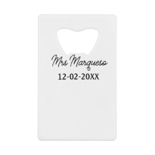 simple minimal monogram mrs Mr name date year Thro