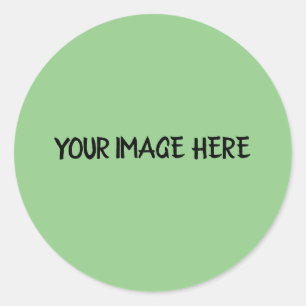 SIMPLE MINIMAL orange TEXT STYLE CLASSIC ROUND  Sticker