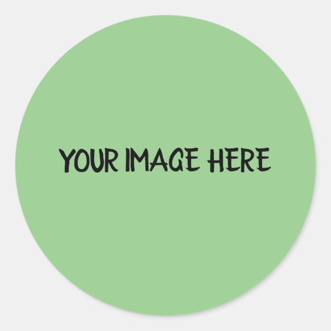 SIMPLE MINIMAL orange TEXT STYLE CLASSIC ROUND  Sticker (Front)