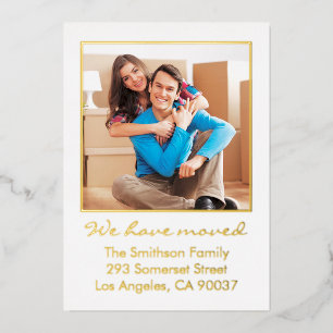   Simple Minimal Personalised Moving Announcement 