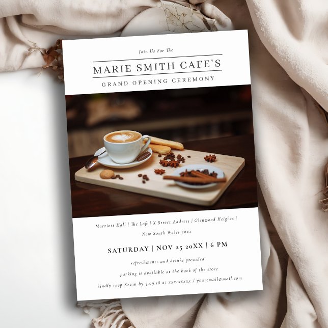 Simple Minimal Photo Business Grand Opening Invite (Creator Uploaded)