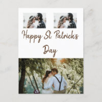Simple minimal photo collage happy st. patricks da