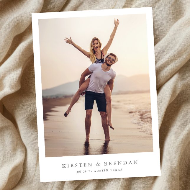 simple minimal photo wedding save the date (Creator Uploaded)