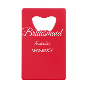 Simple minimal pink bridesmaid add name year text