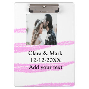 Simple minimal pink glitter add your text name yea clipboard