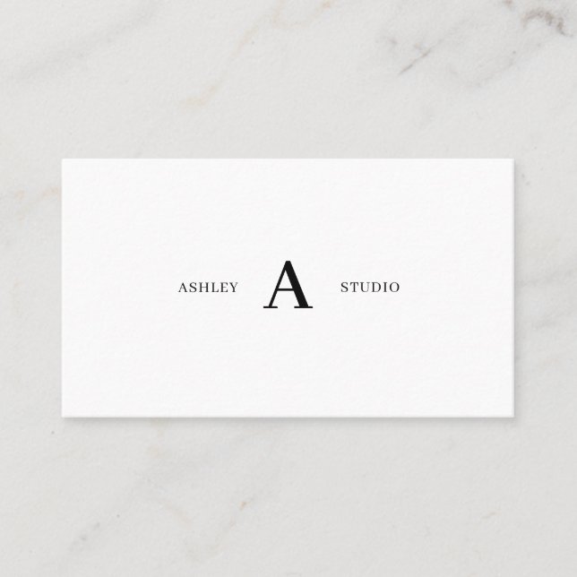 Simple Minimal Professional Business Cards (Front)