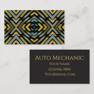 Simple Minimal Professional Mechanic  Business Card