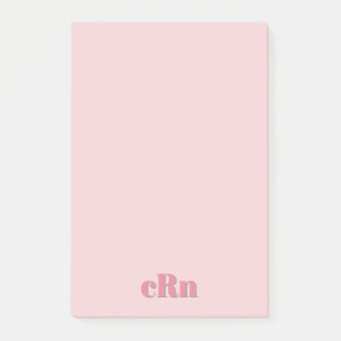 Simple Minimal Professional Pink & Red Girly Post-it Notes
