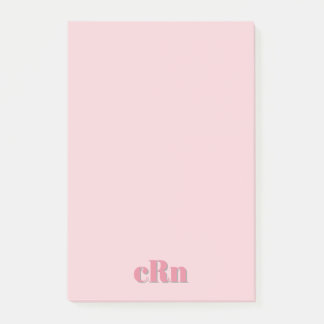 Simple Minimal Professional Pink & Red Girly Post-it Notes