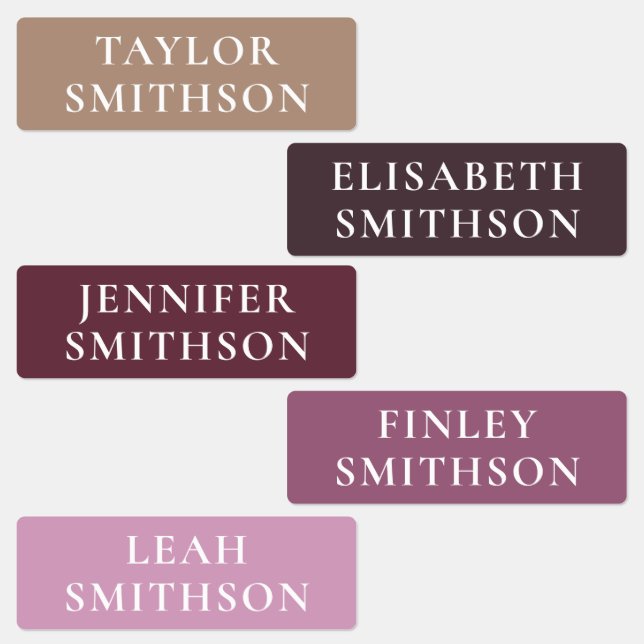   Simple Minimal Purple & Tan Add Your Name School (Group)