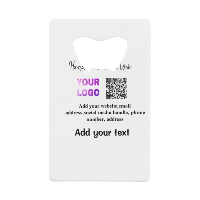 Simple minimal q r code add logo scan code name te (Front)