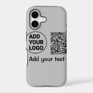 Simple minimal q r code add logo scan code name te