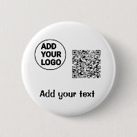 Simple minimal q r code add logo scan code name te
