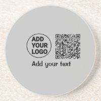 Simple minimal q r code add logo scan code name te
