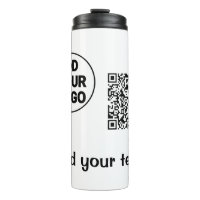 Simple minimal q r code add logo scan code name te