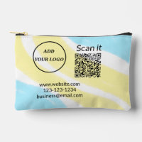 Simple minimal q r code add logo scan code name we