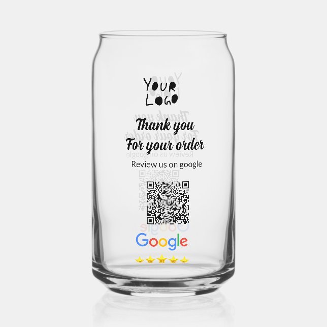 Simple minimal q r code add logo scan code name we can glass (Front)