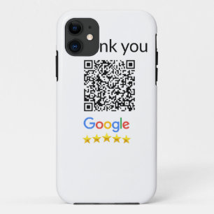 Simple minimal q r code add logo scan code name we iPhone 11 case