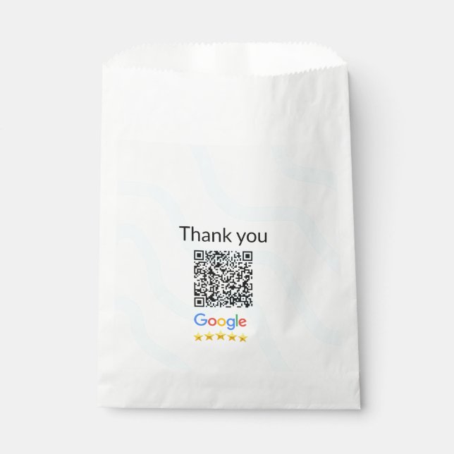 Simple minimal q r code add logo scan code name we favour bag (Front)