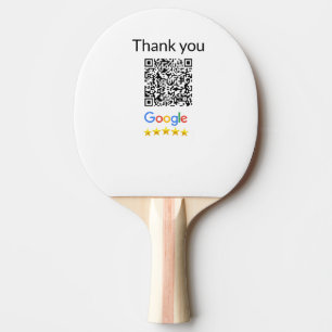 Simple minimal q r code add logo scan code name we ping pong paddle