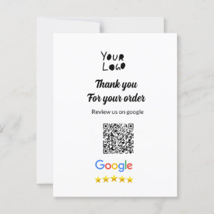 Simple minimal q r code add logo scan code name we postcard