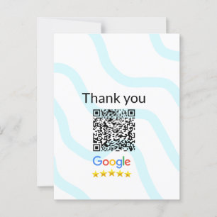 Simple minimal q r code add logo scan code name we postcard