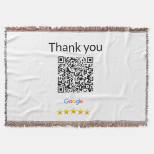 Simple minimal q r code add logo scan code name we throw blanket
