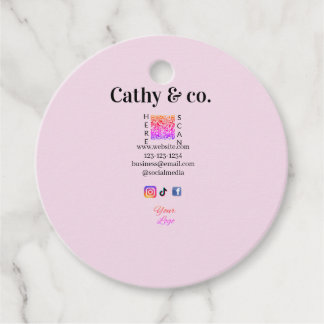 Simple minimal q r code social instagram logo addr favour tags