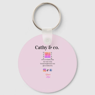 Simple minimal q r code social instagram logo addr key ring