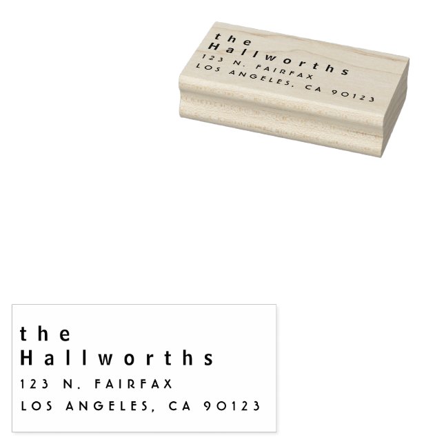 Simple minimal return address rubber stamp (Stamped)