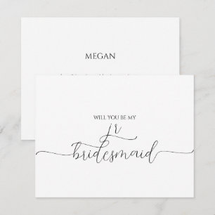Simple Minimal Script Junior Bridesmaid Proposal