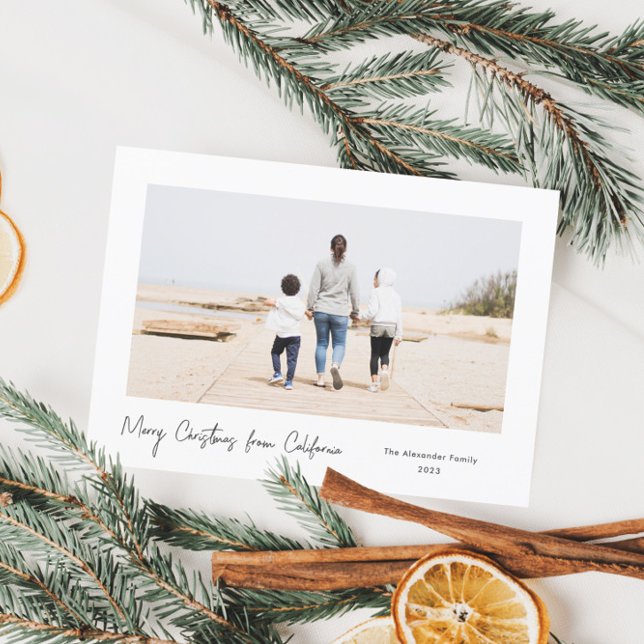 Simple Minimal Script Merry Christmas Card (Creator Uploaded)