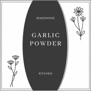 Simple Minimal Seasoning Pantry Jar Label