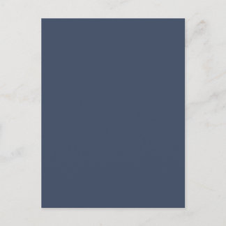 simple minimal solid color custom blue gray rich  postcard