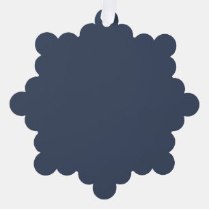 simple minimal solid color custom blue gray rich tree decoration card