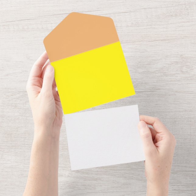 simple minimal solid colour custom      all in one invitation (Tearaway)