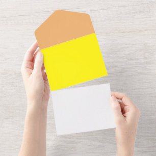 simple minimal solid colour custom      all in one invitation