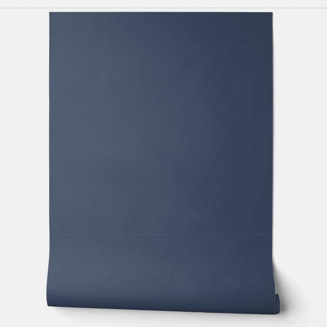 simple minimal solid colour custom blue grey rich  wallpaper (Unrolling)