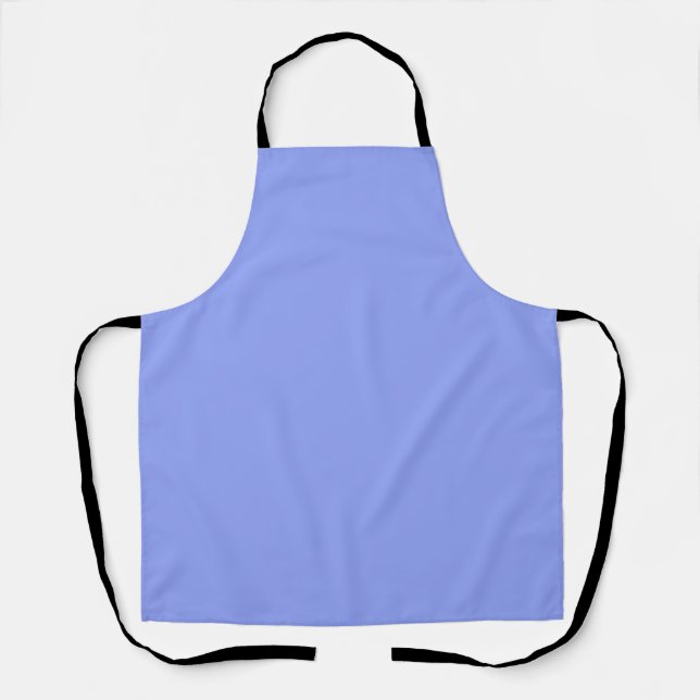 simple minimal solid colour custom blue pastel ad apron (Front)