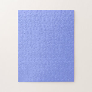 simple minimal solid colour custom blue pastel ad jigsaw puzzle
