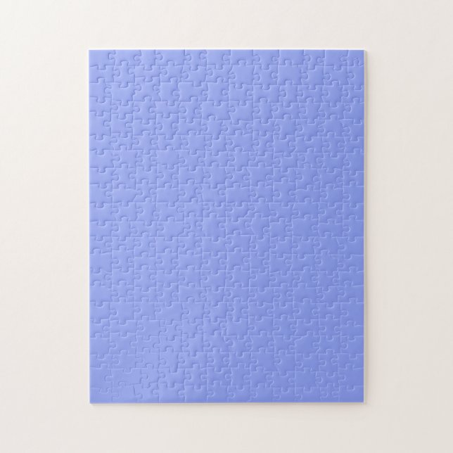 simple minimal solid colour custom blue pastel ad jigsaw puzzle (Vertical)